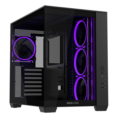 ASUS 90DC00S0-B19000 A32 PLUS, Midi Tower, PC, Negro, ATX, micro ATX, Mini-ITX, Metal, Juego