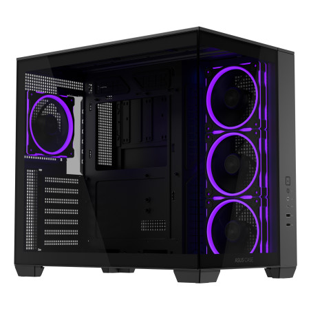 ASUS 90DC00S0-B19000 A32 PLUS, Midi Tower, PC, Negro, ATX, micro ATX, Mini-ITX, Metal, Juego