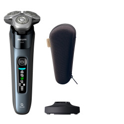 Philips X9001/10 i9000 X9001/10 Afeitadora eléctrica Wet & Dry con SkinIQ, Máquina de afeitar de rotación, Azul, SkinIQ,