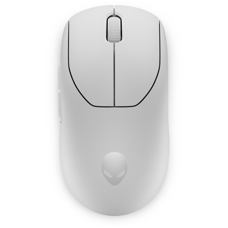 Alienware PRO-MS-W-DEAM Pro Wireless Gaming Mouse, Ambidextro, Óptico, RF Wireless + USB Type-C, 26000 DPI, 0,25 ms, Blanco