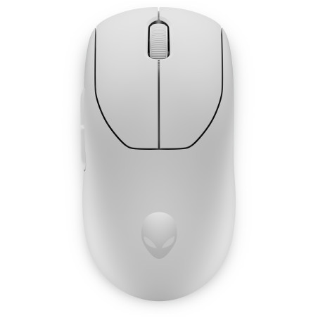 Alienware PRO-MS-W-DEAM Pro Wireless Gaming Mouse, Ambidextro, Óptico, RF Wireless + USB Type-C, 26000 DPI, 0,25 ms, Blanco
