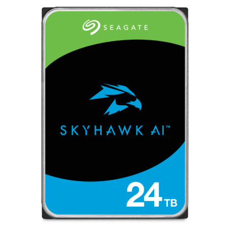 Seagate ST24000VE002 SkyHawk AI, 24 TB, 7200 RPM, 512 MB, 3.5", Serial ATA III