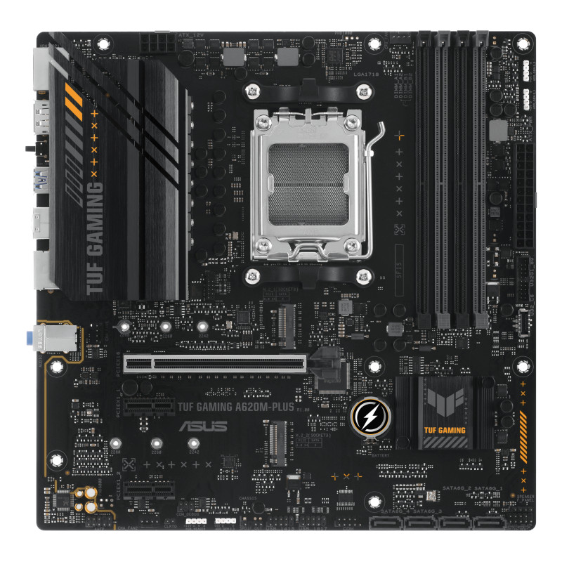 ASUS 90MB1EZ0-M0EAY0 TUF GAMING A620M-PLUS, AMD, Zócalo AM5, AMD Ryzen 7000 Series, Zócalo AM5, DDR5-SDRAM, 128 GB