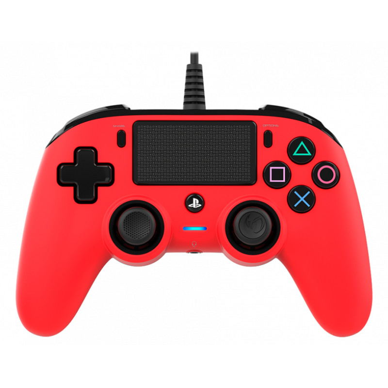 NACON PS4OFCPADRED PS4OFCPADRED, Gamepad, PC, PlayStation 4, Botón Opciones, Botón Compartir, Analógico/Digital, Alámbrico,
