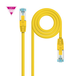 Nanocable 10.20.1702-Y Cable de Red Cat.7 600MHZ LSZH SFTP PIMF AWG26, Amarillo, 2 m, 2 m, Cat7, SF/UTP (S-FTP), RJ-45, RJ-45,