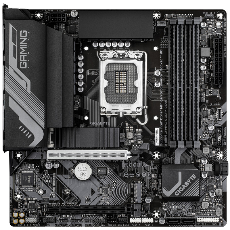 GIGABYTE B760M G X DDR4 GEN5 B760M GAMING X DDR4 GEN5 Placa Base – Compatible con procesadores Intel Core 14ª generación,