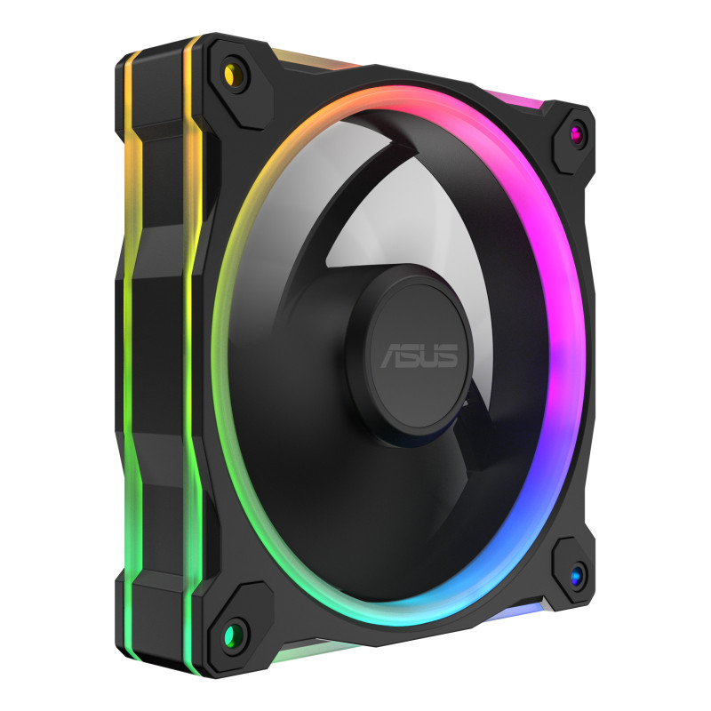 ASUS 90DA00I0-B09000 Prime MR120 Fan ARGB Black, Ventilador, 12 cm, Negro