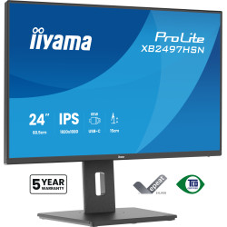 iiyama XB2497HSN-B1 ProLite XB2497HSN-B1, 60,5 cm (23.8"), 1920 x 1080 Pixeles, Full HD, LED, 1 ms, Negro