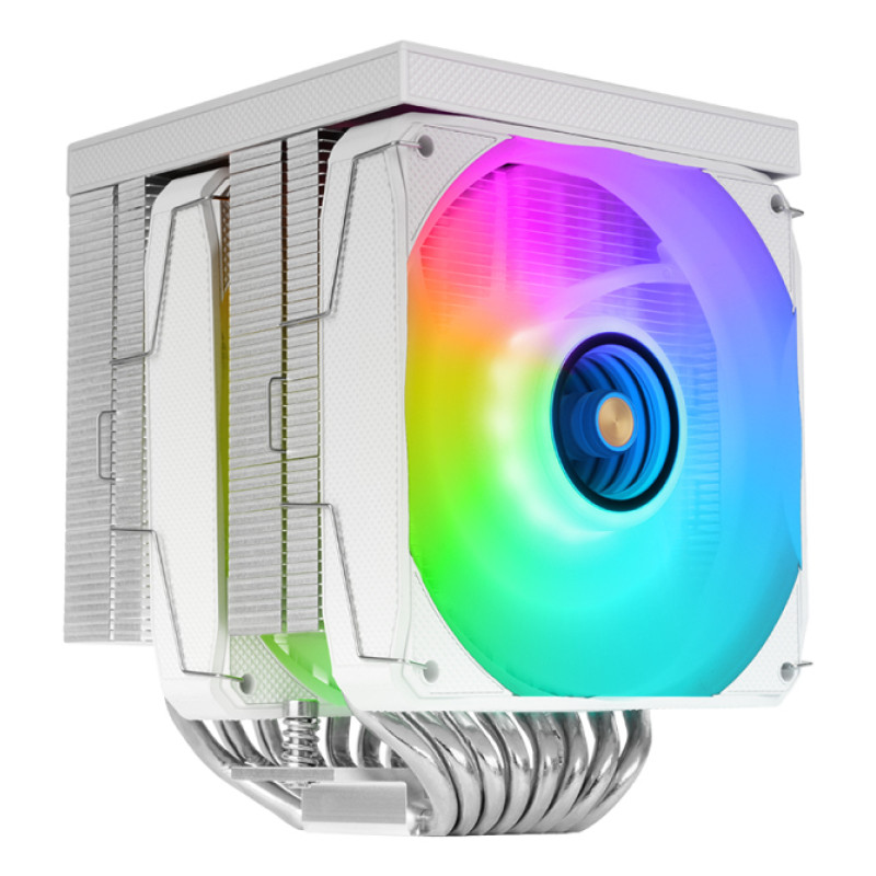Mars Gaming MCPULCDPROW MCPU-LCDPROW, Refrigerador de aire, 12 cm, Blanco