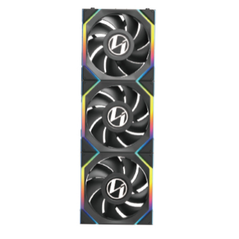 Lian Li G99.12SLLCD1W3B.00 12SLLCD1W3B, Ventilador, 12 cm, 350 RPM, 1900 RPM, Negro