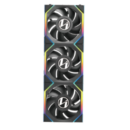 Lian Li G99.12SLLCD1W3B.00 12SLLCD1W3B, Ventilador, 12 cm, 350 RPM, 1900 RPM, Negro