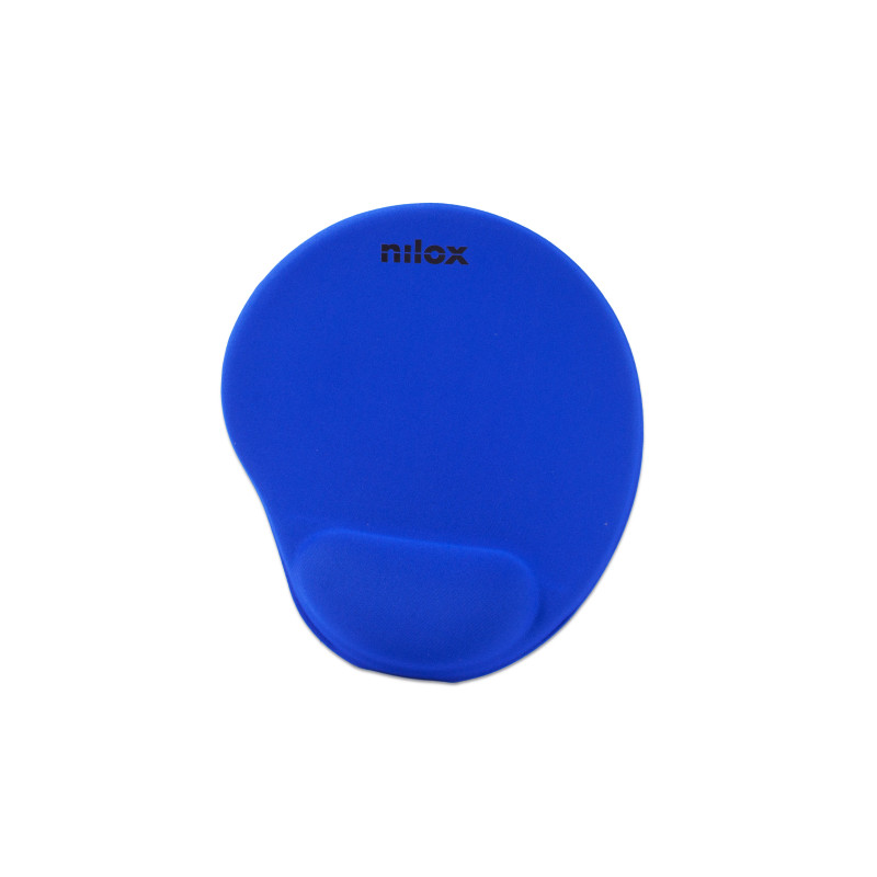 Nilox NXMPE02 Alfombrilla ergonómica de color azul de, Azul, Monocromo, Descansa muñecas