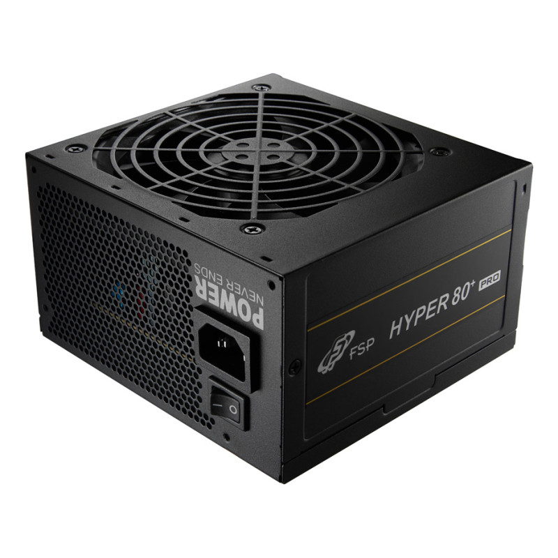 FSP 9PA6507504 HYPER 80+ PRO 650W Unidad de fuente de alimentación ATX ATX3.1 Negro, 650 W, 220 - 240 V, 50/60 Hz, 5 A,