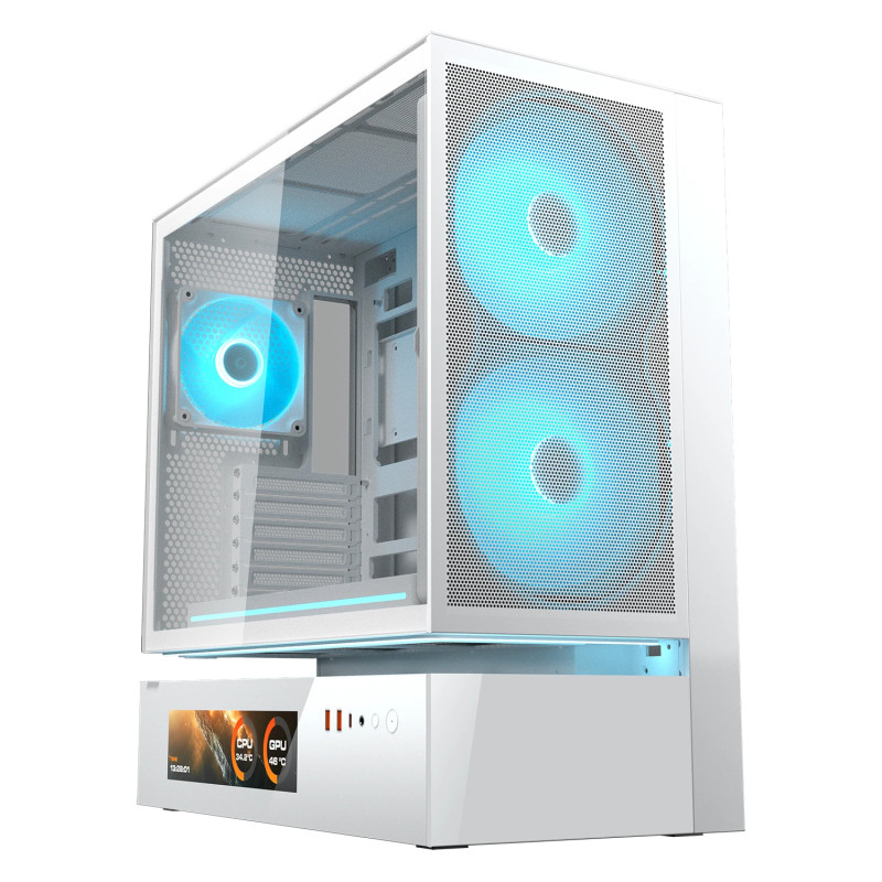 COUGAR 382DA40.0008 CGR-2DA4W-MV, Midi Tower, PC, Blanco, ATX, CEB, micro ATX, Mini-ITX, Vidrio, Juego