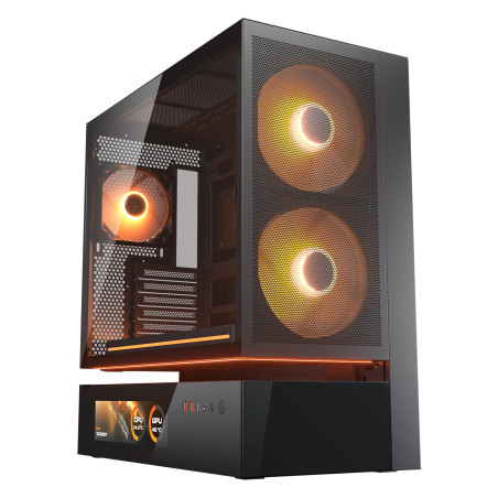 COUGAR 382DA40.0007 CGR-2DA4B-MV, Midi Tower, PC, Negro, ATX, CEB, micro ATX, Mini-ITX, Vidrio, Acero, Juego