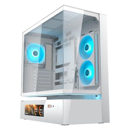COUGAR 382DA40.0004 CGR-2DA4W-V, Midi Tower, PC, Blanco, ATX, CEB, micro ATX, Mini-ITX, Vidrio, Acero, Juego