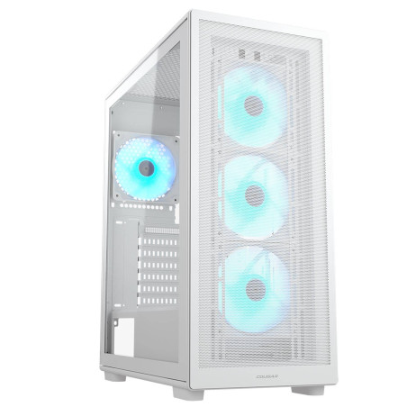 COUGAR 382AC80.0002 MX220 RGB, Midi Tower, PC, Blanco, ATX, micro ATX, Mini-ITX, Ventiladores de la caja, 16 cm