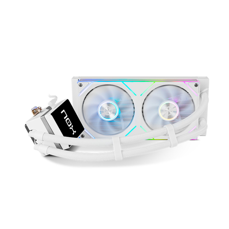 NOX NXHUMMERM240LCDWH Hummer M-240 LCD|Kit RL Magnético ARGB Blanco, Sistema de refrigeración líquida todo en uno, 12 cm,