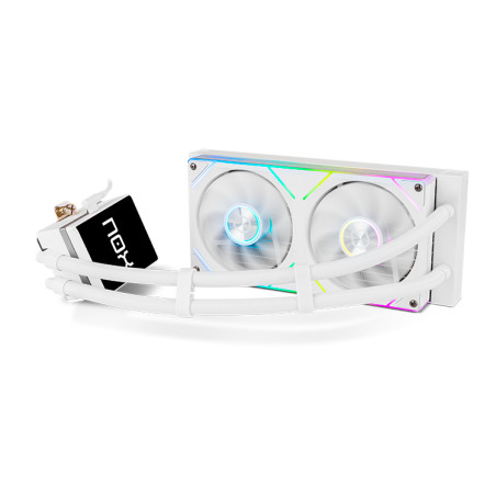 NOX NXHUMMERM240LCDWH Hummer M-240 LCD|Kit RL Magnético ARGB Blanco, Sistema de refrigeración líquida todo en uno, 12 cm,