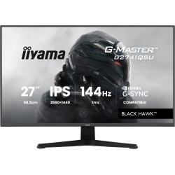 iiyama G2741QSU-B1 G-MASTER G2741QSU-B1, 68,6 cm (27"), 2560 x 1440 Pixeles, 4K Ultra HD, QLED, 1 ms, Negro