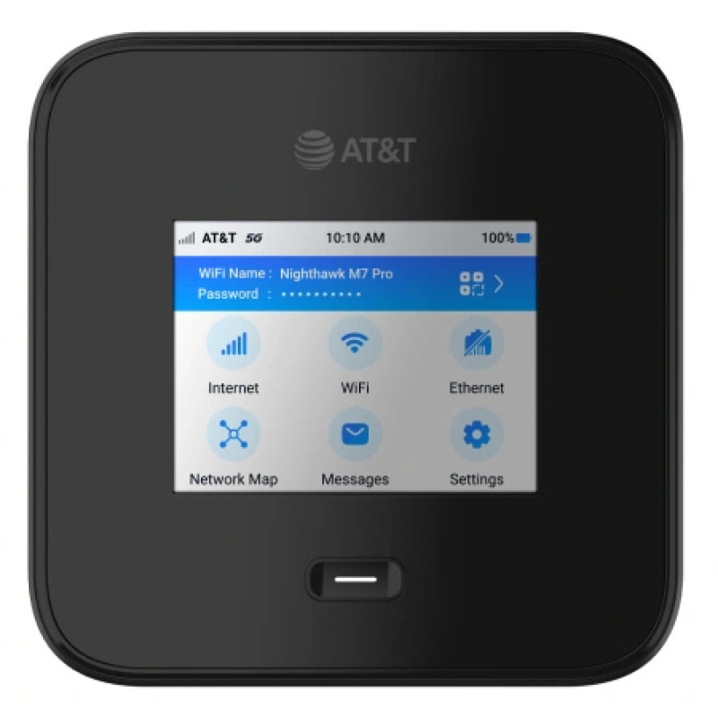 NETGEAR MR7450-100EUS Nighthaw M7 Pro, Router de red móvil, Negro, Portátil, LCD, 7,11 cm (2.8"), Gigabit Ethernet