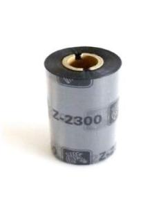 wax ribbon 2300 110mm ancho x 74 metros cinta de transferrencia calidad cera color negro caja con 12 rollos
