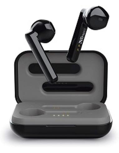 auriculares intrauditivo primo con microfono y estuche de carga bluetooth negro