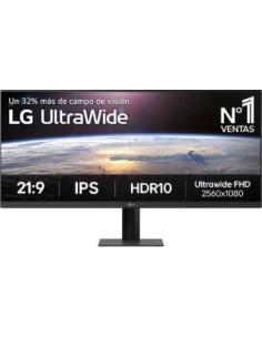 monitor 34' profesional ultrapanoramico ultrawide uwfhd 2560x1080 ips a 100hz 5ms hdmi displayport 1000:1 angulo vision h:178-v: