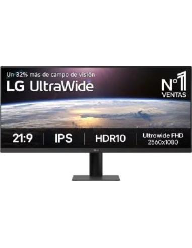 monitor 34' profesional ultrapanoramico ultrawide uwfhd 2560x1080 ips a 100hz 5ms hdmi displayport 1000:1 angulo vision h:178-v: