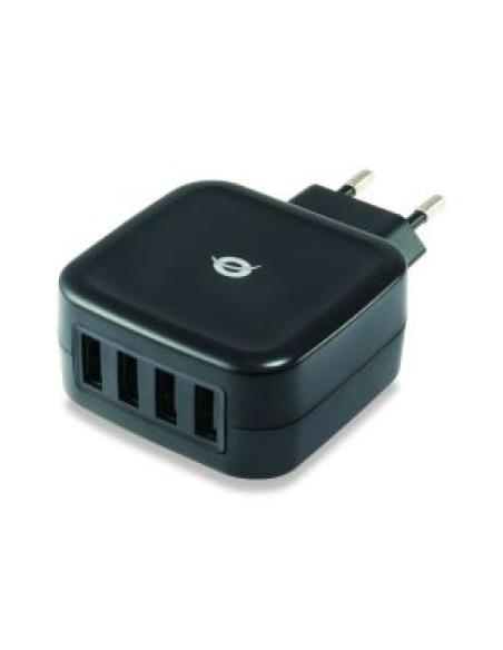 cargador de pared a usb 25w cuatro puertos