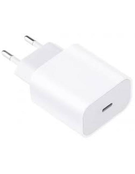 cargador de carga rapida usb-c 20w blanco