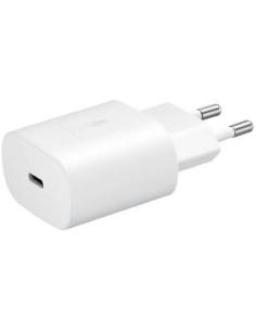 cargador de pared a usb-c 25w 3a blanco