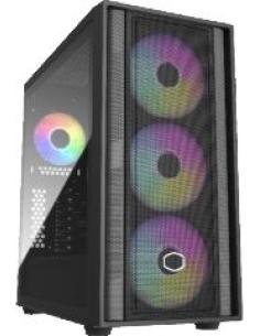 chasis semitorre masterbox 600 sin fuente soporta atx eatx micro atx mini itx bahias internas 2x3.5' 2x2.5' 3xventilador frontal
