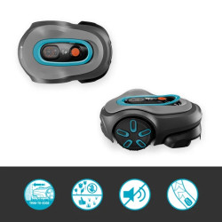Gardena 19802-20 smart SILENO pro, Robot cortacésped, 600 m², 16 cm, 2,5 cm, 4,5 cm, Cuchillas giratorias 2