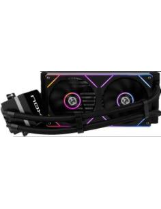 refrigeracion liquida 2 ventiladores m-240 lcd socket lga intel 1200/ 1150/ 1151/ 1155/ 1156/ 1700 / 1851 / am4/ am5