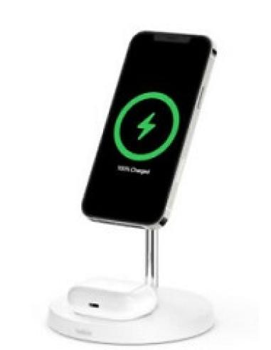 cargador inalambrico 2 en 1 con magsafe, carga simultneamente tu nuevo iphone 16-12 (con hasta 15 w) y unos airpods comodidad co