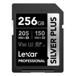 Lexar LSDSIPL256G-BNNNG Professional SDXC SilverP UHS-I, 256 GB, SDXC, UHS-I, 205 MB/s, 150 MB/s, Negro