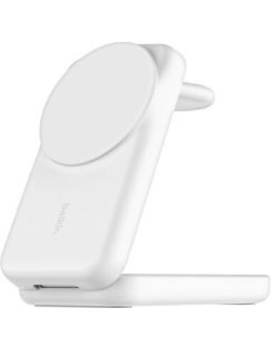 cargador inalambrico qi2 25w 3 en 1 ultracharge magnetico plegable para dispositivos apple iphone 17, air, 17 pro, 17 pro max, 1