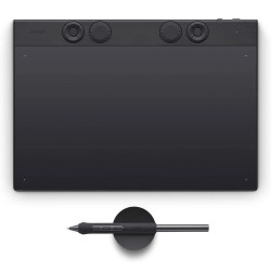 Wacom PTK670K0B Intuos Pro Medium – 2025, 263 x 148 mm, USB/Bluetooth, Pluma, 16:9, 1,8 m, Negro