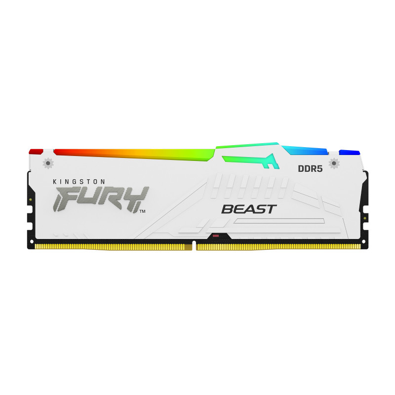 Kingston Technology KF560C30BWEA-32 FURY Beast 32GB 6000MT/s DDR5 CL30 DIMM White RGB EXPO, 32 GB, 1 x 32 GB, DDR5, 288-pin