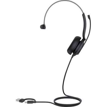 Yealink 1308165 UH35 Mono Teams USB-C/A, Alámbrico, 20 - 20000 Hz, Llamadas/Música, 96,5 g, Auriculares, Negro
