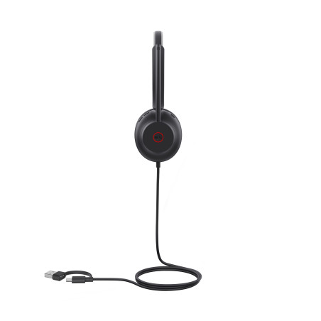 Yealink 1308165 UH35 Mono Teams USB-C/A, Alámbrico, 20 - 20000 Hz, Llamadas/Música, 96,5 g, Auriculares, Negro