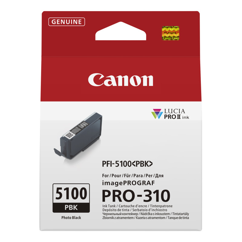 Canon 6952C001 PFI-5100 PBK, Foto negro, 14,4 ml, 1 pieza(s), Pack individual