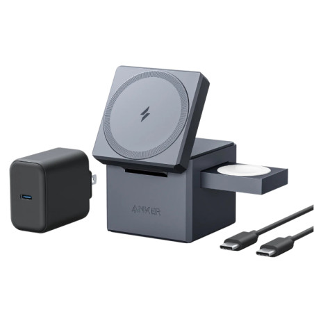 Anker Innovations Y1811G11 Y1811G11, Interior, Corriente alterna, USB, Cargador inalámbrico, 1,5 m, Negro