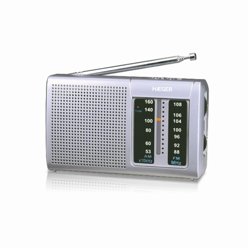 Haeger PR-BIB.001A PR-BIB.001A, Portátil, Digital, AM, FM, 88 - 108 MHz, 530 – 1600, 3,5 mm