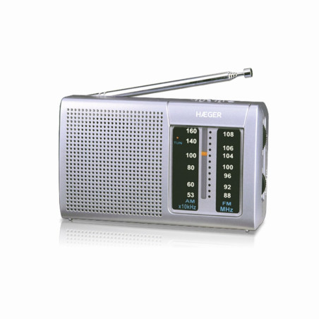 Haeger PR-BIB.001A PR-BIB.001A, Portátil, Digital, AM, FM, 88 - 108 MHz, 530 – 1600, 3,5 mm