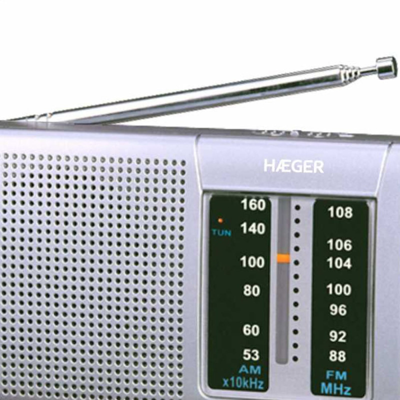 Haeger PR-BIB.001A PR-BIB.001A, Portátil, Digital, AM, FM, 88 - 108 MHz, 530 – 1600, 3,5 mm