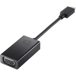 HP N9K76AA Adaptador USB-C a VGA, Negro, China, Windows 10, Windows 11, ChromeOS, Negocios, 0 - 40 °C