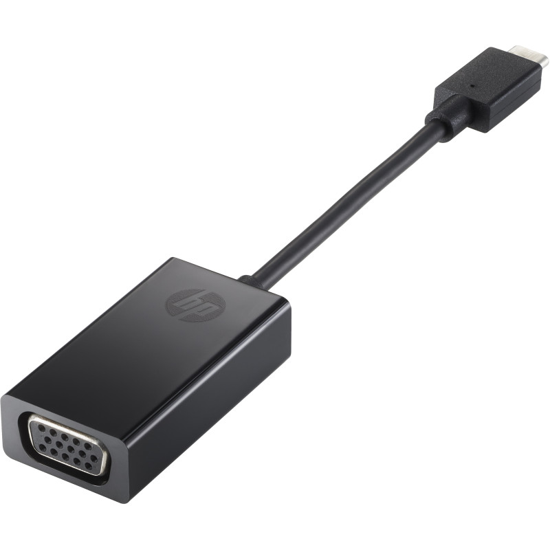 HP N9K76AA Adaptador USB-C a VGA, Negro, China, Windows 10, Windows 11, ChromeOS, Negocios, 0 - 40 °C