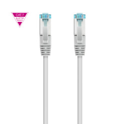Nanocable 10.20.1700-L30 Cable de Red Cat.7 600MHZ LSZH SFTP PIMF AWG26, Gris, 30 cm, 0,3 m, Cat7, SF/UTP (S-FTP), RJ-45, 2